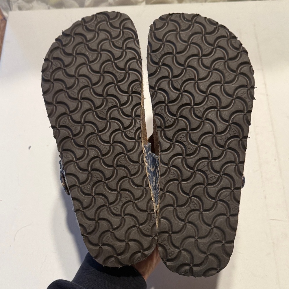 Birkenstock Blue Patterned Sandals - Picture 4 of 4